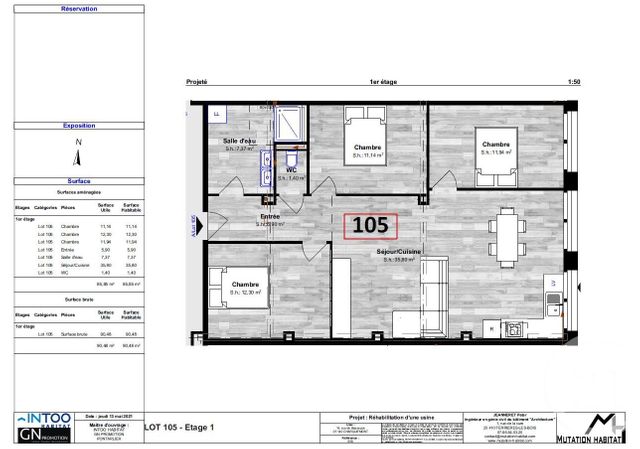 Afficher la photo en grand Appartement F4 à vendre - 4 pièces - 90.0 m2 - CHARQUEMONT - 25 - FRANCHE-COMTE - Century 21 L'Immobilier Nouveau